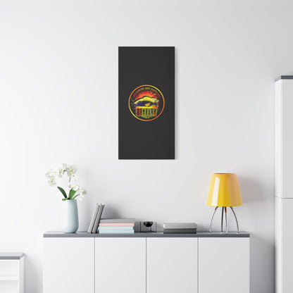 Danbury Aquarium Supplies Fish Logo Matte Canvas Print