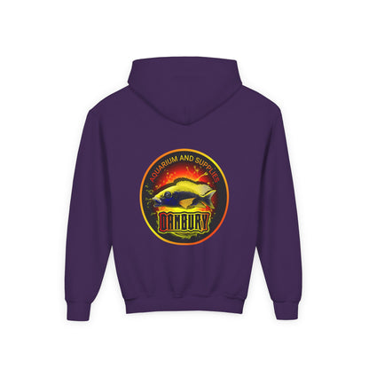 Youth Hoodie — Colorful Aquarium Fish Graphic Pullover