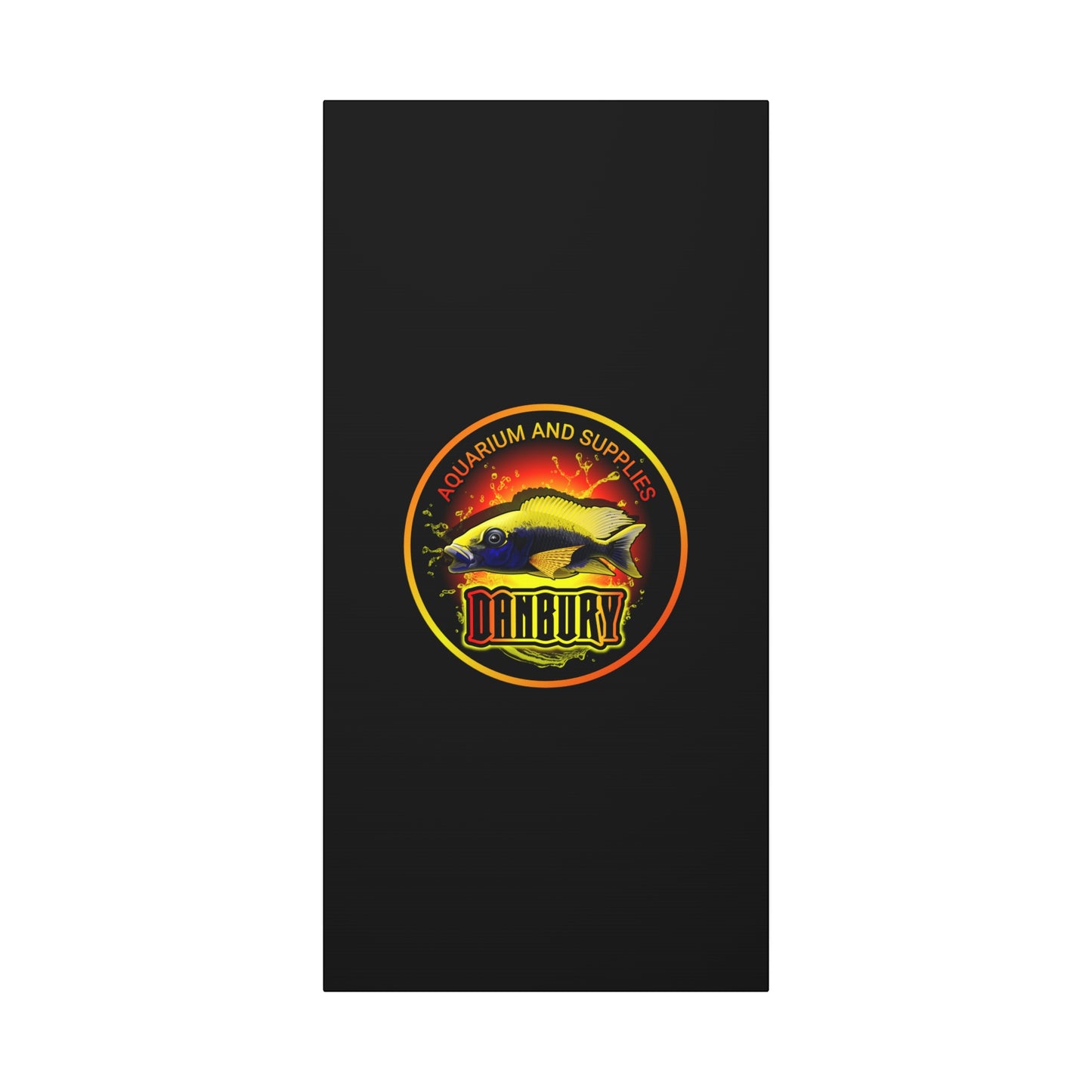 Danbury Aquarium Supplies Fish Logo Matte Canvas Print