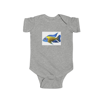 Infant Bodysuit with Colorful Tropical Fish Print — Cute Baby Ocean Onesie