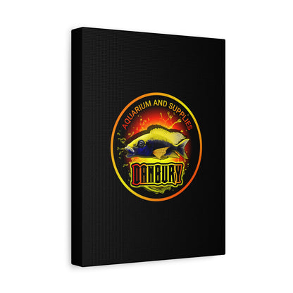 Danbury Aquarium Supplies Fish Logo Matte Canvas Print