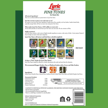 Fine Tunes No Waste Bird Seed Mix-15 Lb