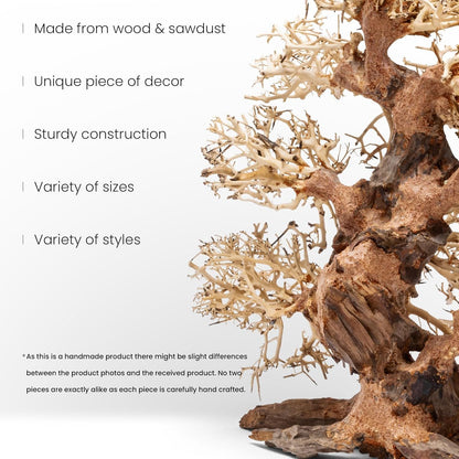 Transform Your Aquarium with the Stunning Bonsai Driftwood - Handcrafted Natural Hardscape for Aquascaping and Aquatic Plants - Large Size 15.5x7.5x16 IN