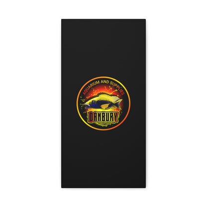 Danbury Aquarium Supplies Fish Logo Matte Canvas Print