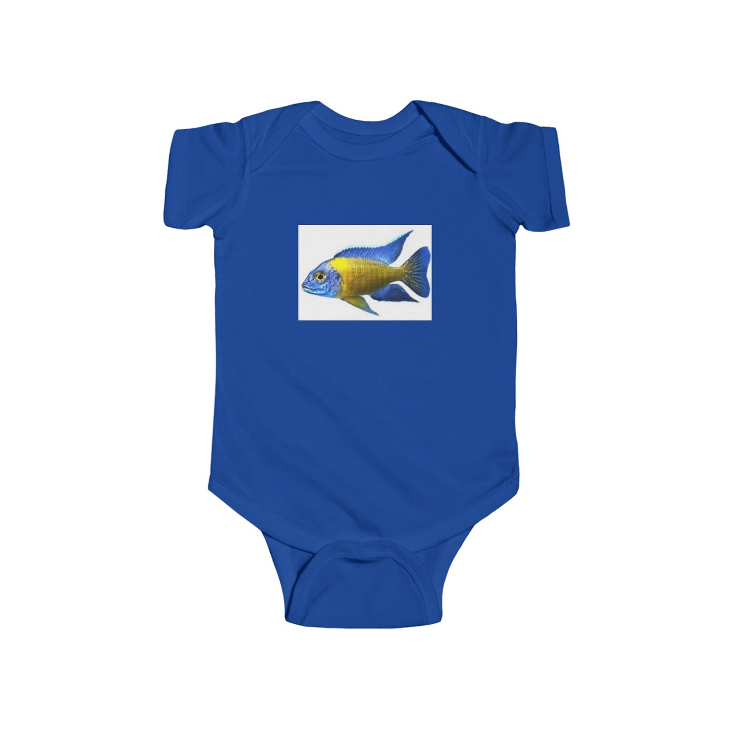 Infant Bodysuit with Colorful Tropical Fish Print — Cute Baby Ocean Onesie