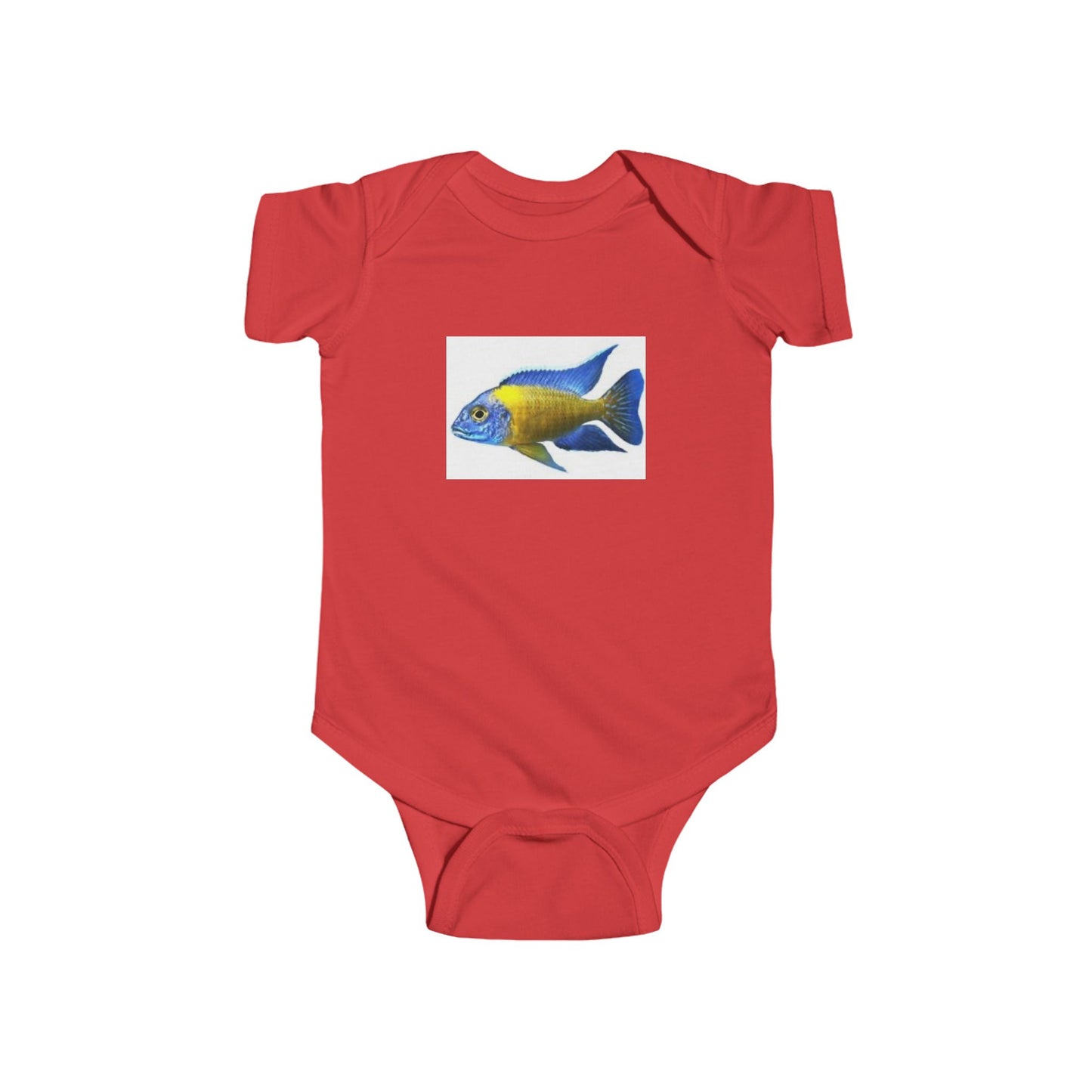 Infant Bodysuit with Colorful Tropical Fish Print — Cute Baby Ocean Onesie