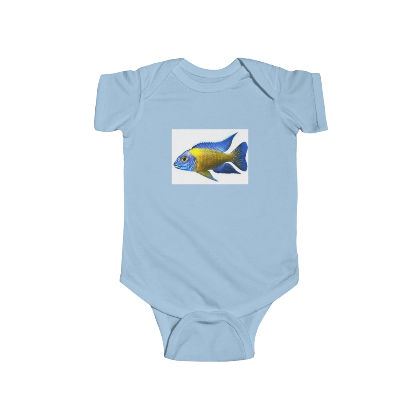 Infant Bodysuit with Colorful Tropical Fish Print — Cute Baby Ocean Onesie