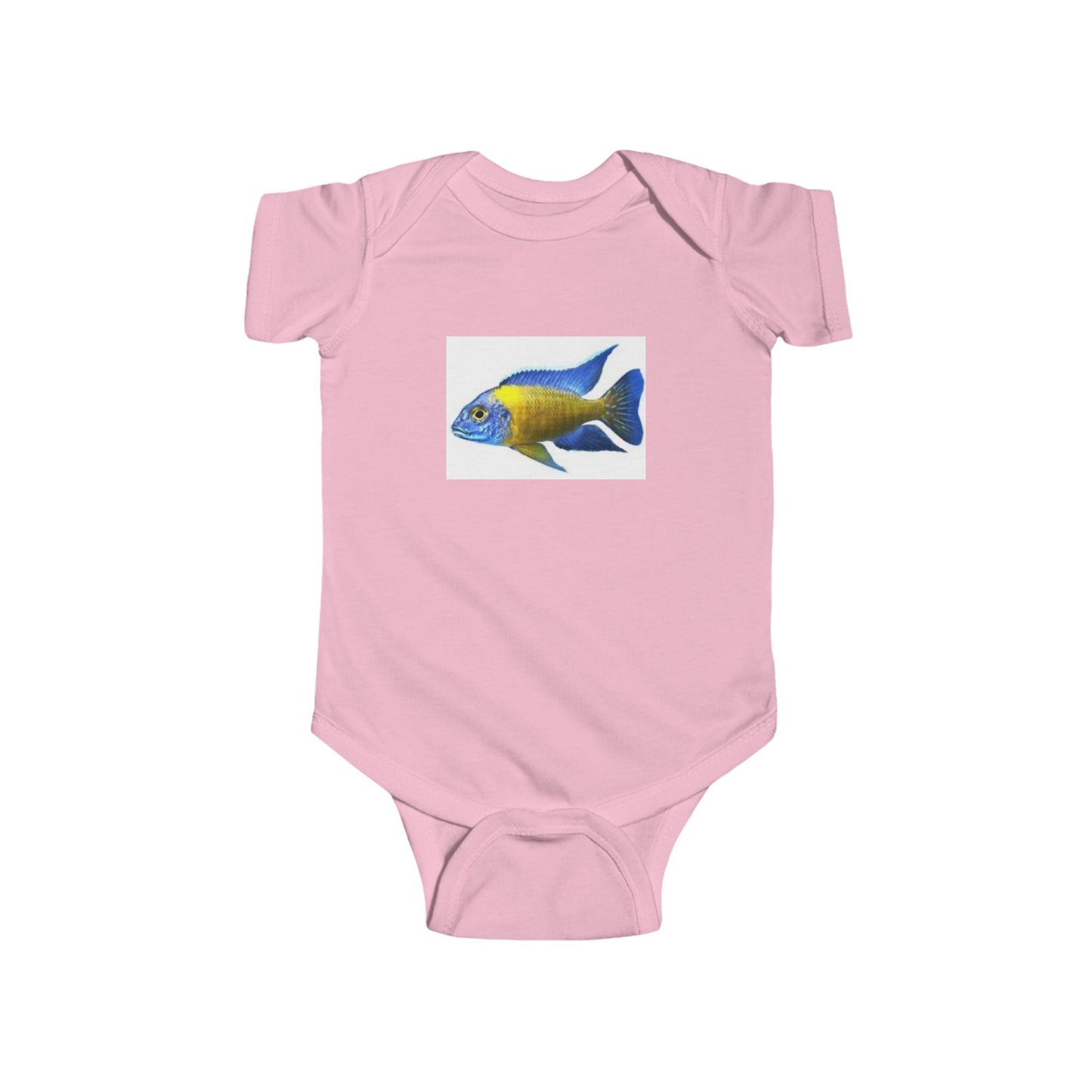 Infant Bodysuit with Colorful Tropical Fish Print — Cute Baby Ocean Onesie