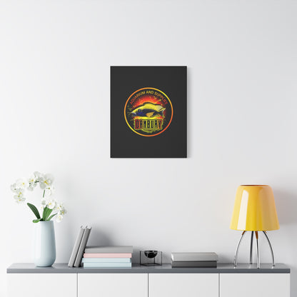 Danbury Aquarium Supplies Fish Logo Matte Canvas Print
