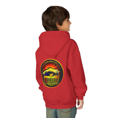 Youth Hoodie — Colorful Aquarium Fish Graphic Pullover