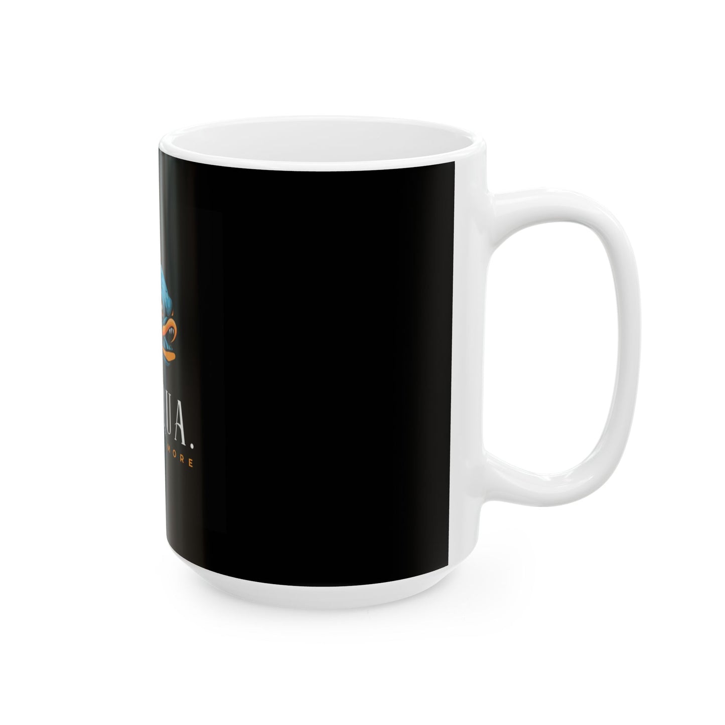 Dan Aqua Fishing Logo Ceramic Mug — Fish Lover Coffee Cup (11oz & 15oz)