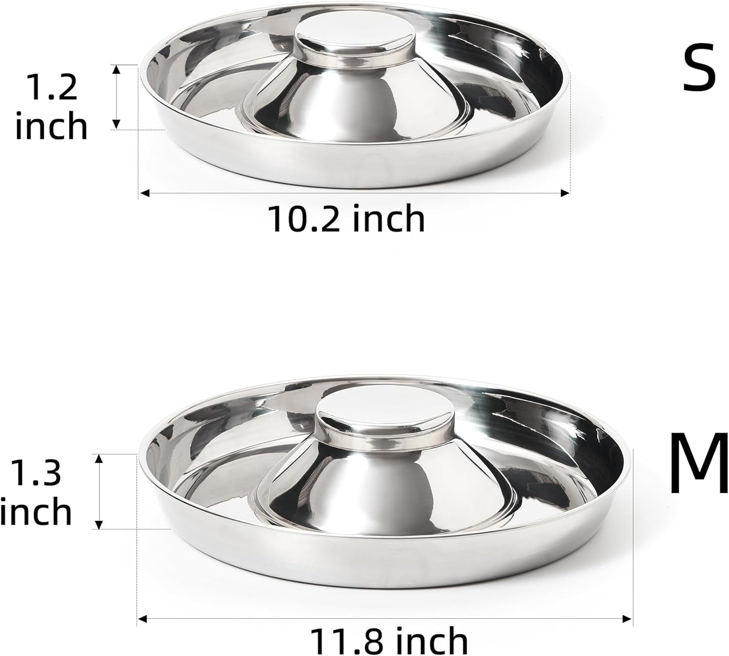 Premium Stainless Steel Puppy Bowls - Set of 2 Durable Dog Feeders for Food & Water - Perfect for Small, Medium & Large Dogs