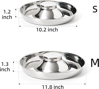 Premium Stainless Steel Puppy Bowls - Set of 2 Durable Dog Feeders for Food & Water - Perfect for Small, Medium & Large Dogs