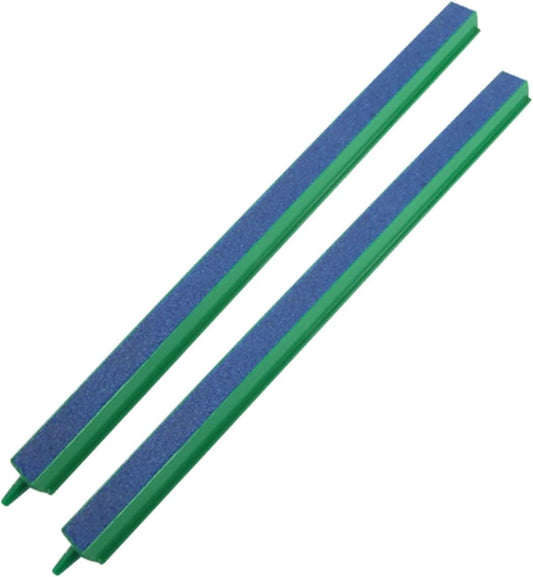 ® Fish Tank Air Bubble 2-Piece Air Stone Bars Green/Blue (12-Inch)