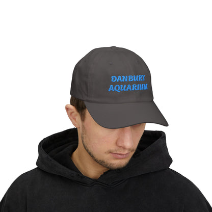 Danbury Aquarium Dad Cap — Embroidered White Baseball Hat