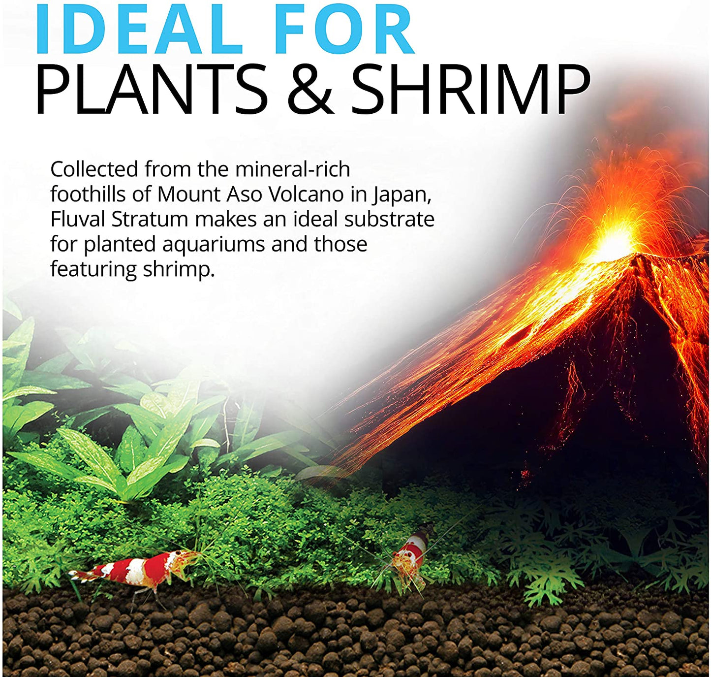 Premium Plant and Shrimp Stratum for Freshwater Aquariums - 8.8 lbs of Ideal Substrate for Thriving Plant Growth and Balanced pH