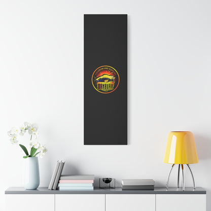 Danbury Aquarium Supplies Fish Logo Matte Canvas Print