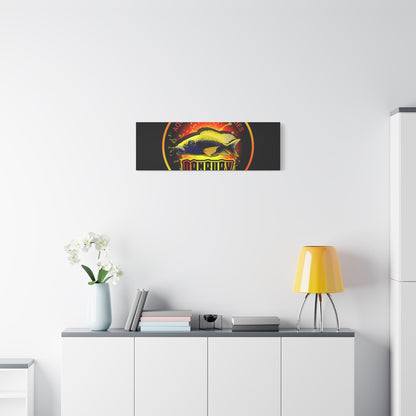 Danbury Aquarium Supplies Fish Logo Matte Canvas Print