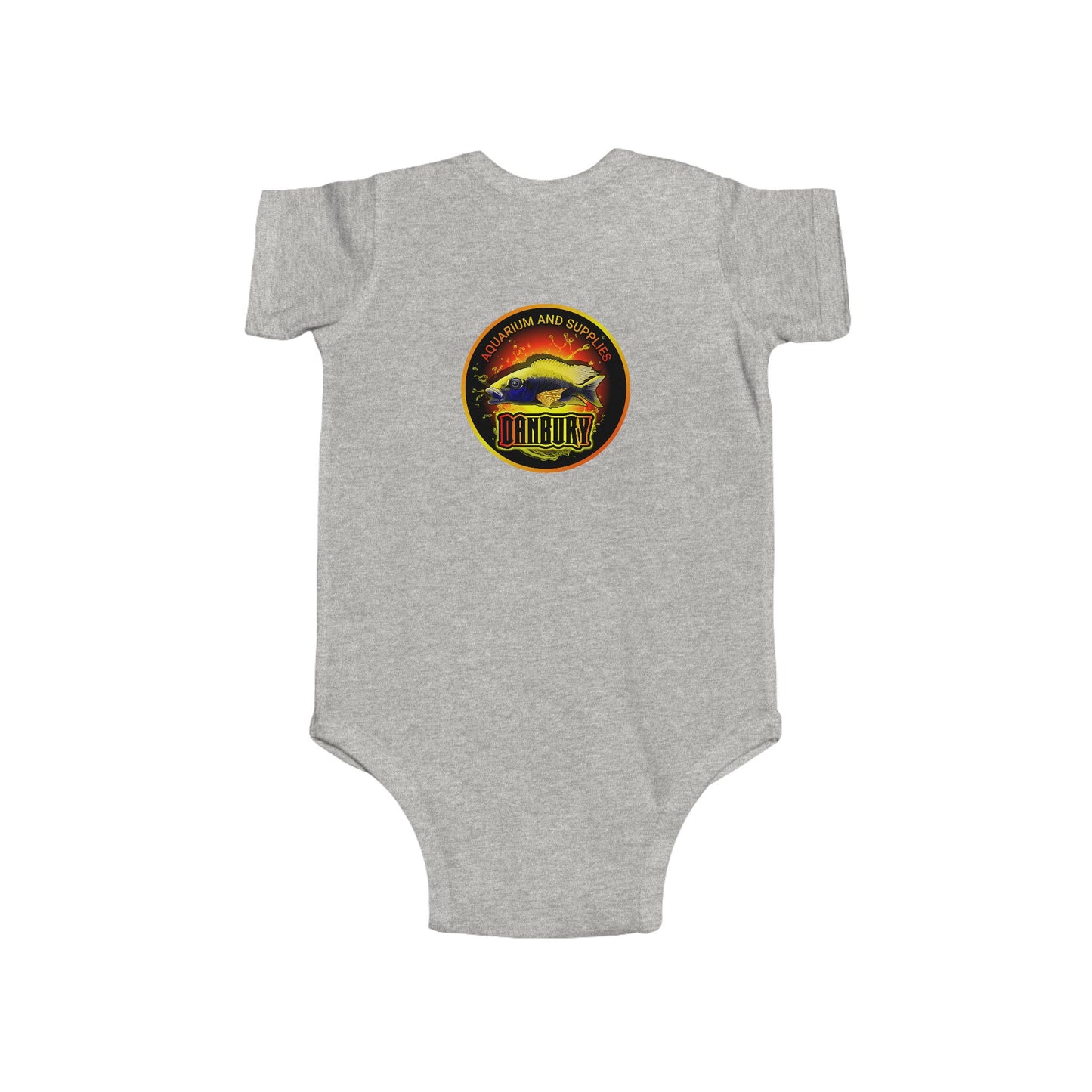 Infant Bodysuit with Colorful Tropical Fish Print — Cute Baby Ocean Onesie