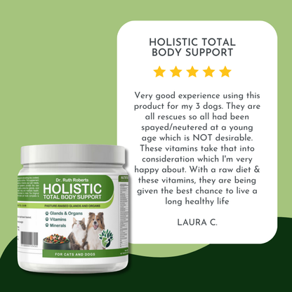 Holistic Total Body Support – Multivitamin & Glandular Support for Dogs and Cats