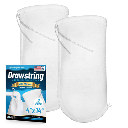 Aquatic Experts Drawstring Filter Sock 200 Micron for Saltwater & Reef AquariumsAquarium Filter Sock 200 Micron for Saltwater & Reef Aquariums