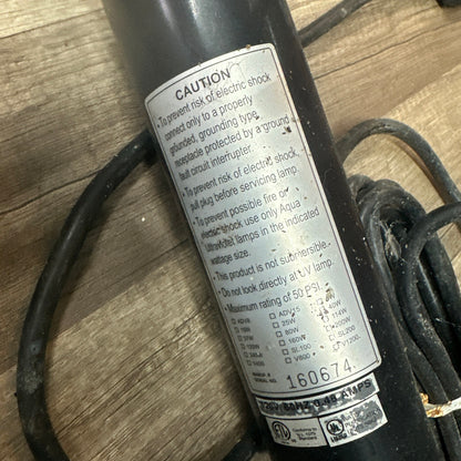 Aqua Ultraviolet 40 watt UV Clarifier/Sterilizer, 2" White w/ Wiper, A00060 (USED TESTED NEEDS NEW BULB)