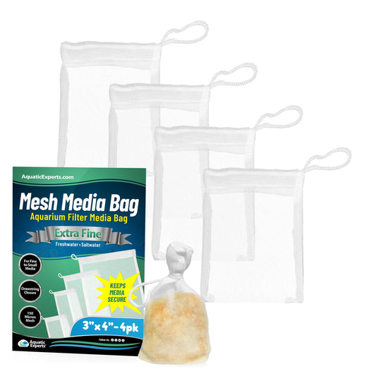 Aquatic Experts Aquatic Experts Aquarium Filter Bag - Extra Fine Mesh Media Bags - Ideal for Efficient Aquarium Filtration