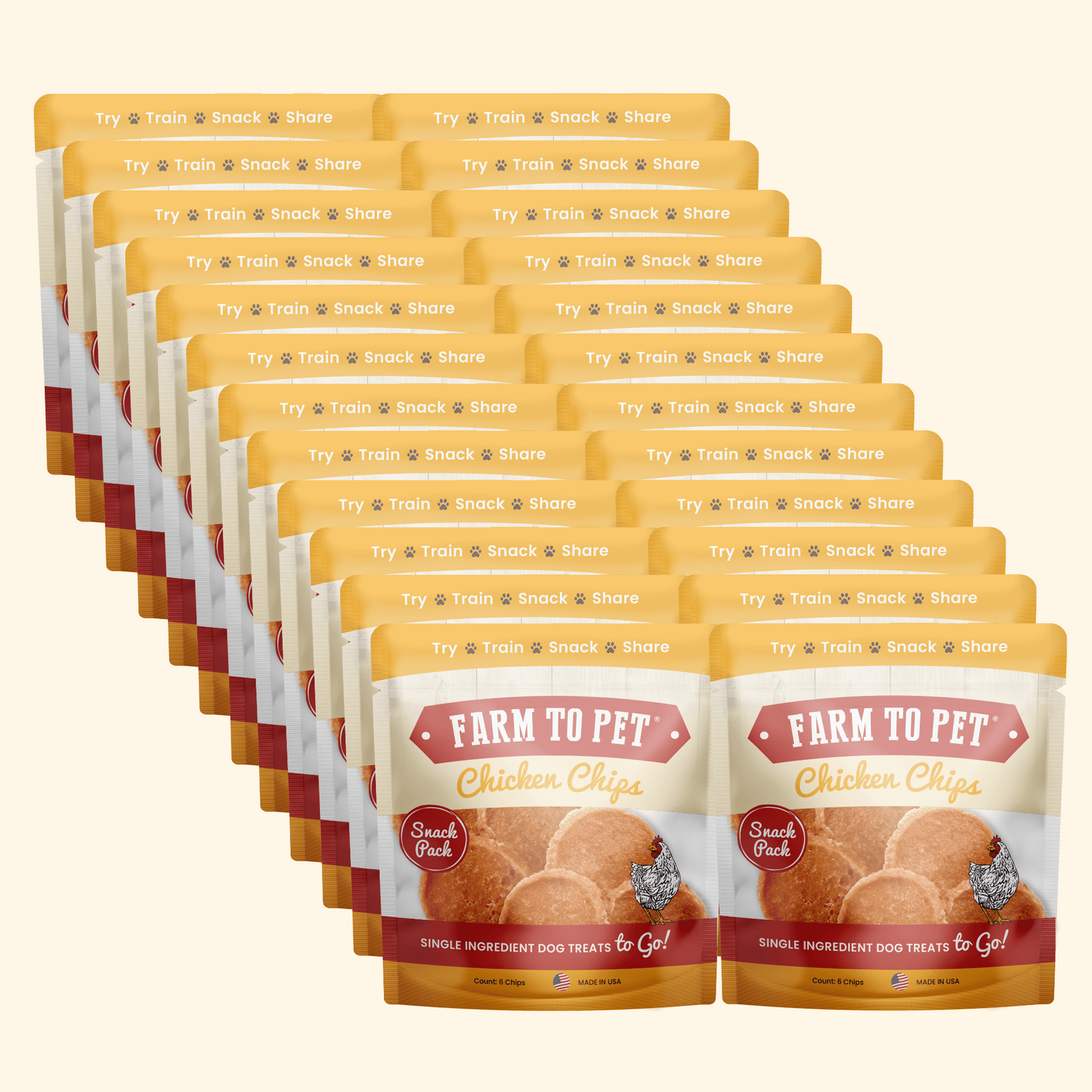 Chicken Chips Snack Pack Bundles | Dog Party Favors & Training Treats