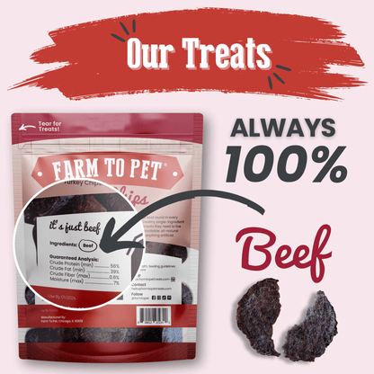 Beef Chips Dog Treats | Single-Ingredient Healthy Treats for Dogs