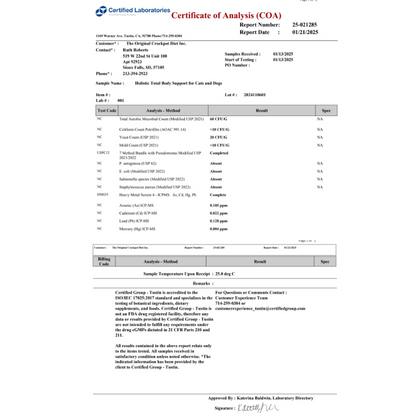 Holistic Total Body Support – Multivitamin & Glandular Support for Dogs and Cats