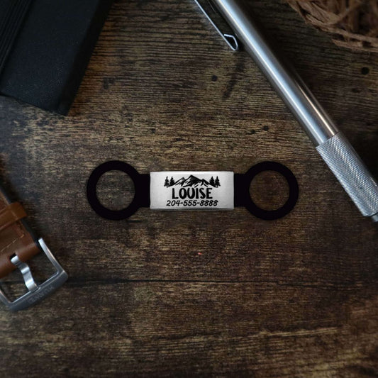 Silicone Band and Multiple Sizes Engraved - Silent Dog Tag