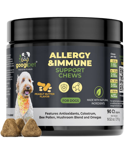 Allergy & Immune Support Chews for Dogs (Peanut Butter Flavor)