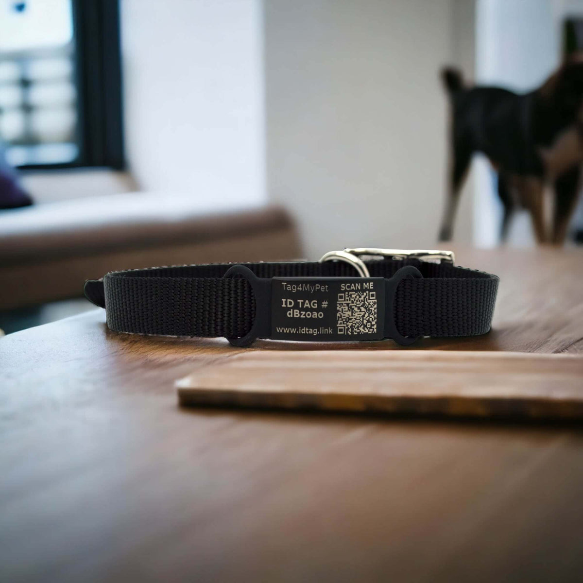 Custom QR Code Engraved - Silent Dog Tag