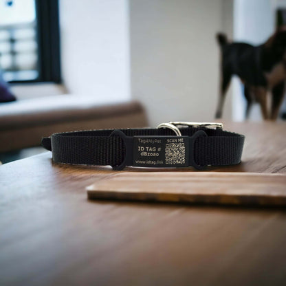 Custom QR Code Engraved - Silent Dog Tag