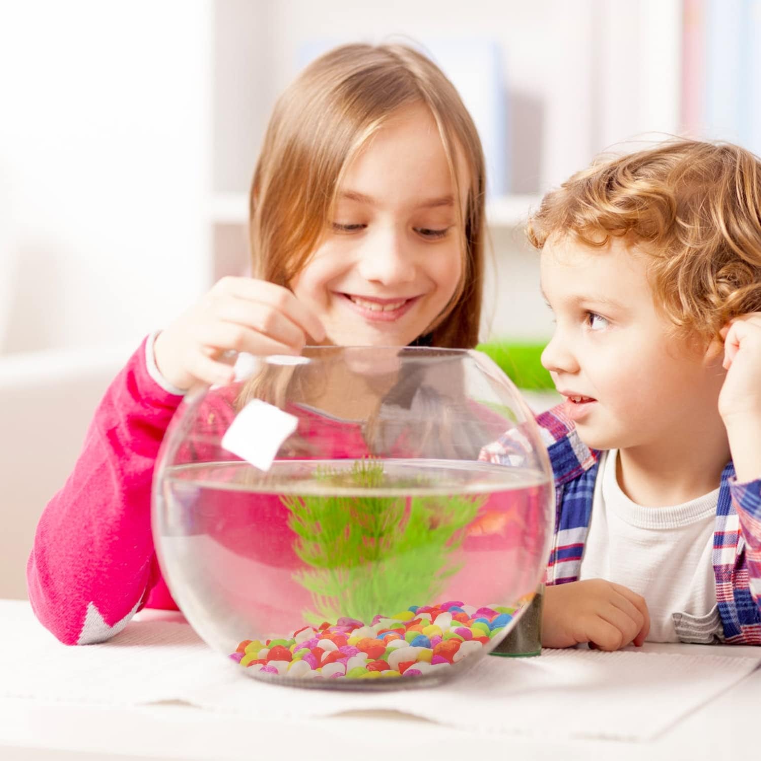 Vibrant 2.2 Lb Mini Rainbow Gravel Pebbles - Perfect for Aquariums, Succulents, Bonsai, and Home Decor (8-12mm)