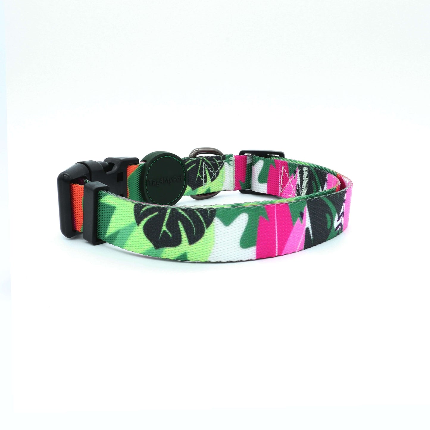 Custom Dog Collars Wild Plants Engraved - Pet ID Tag