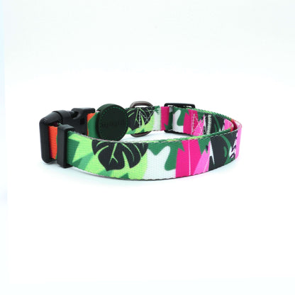 Custom Dog Collars Wild Plants Engraved - Pet ID Tag