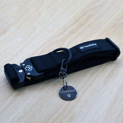 Tactical Dog Collar with a Free Custom Dog Tag