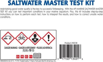 Marine Bundle Pack: One (1)  SALTWATER MASTER TEST KIT, One (1)  MARINE FLAKES Fish Food