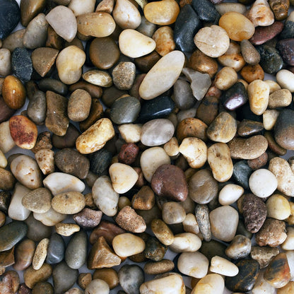 2 Lbs of Polished River Rocks - Perfect Decorative Pebbles for Indoor Plants, Aquariums, and Vases (0.3-0.6 Inches)