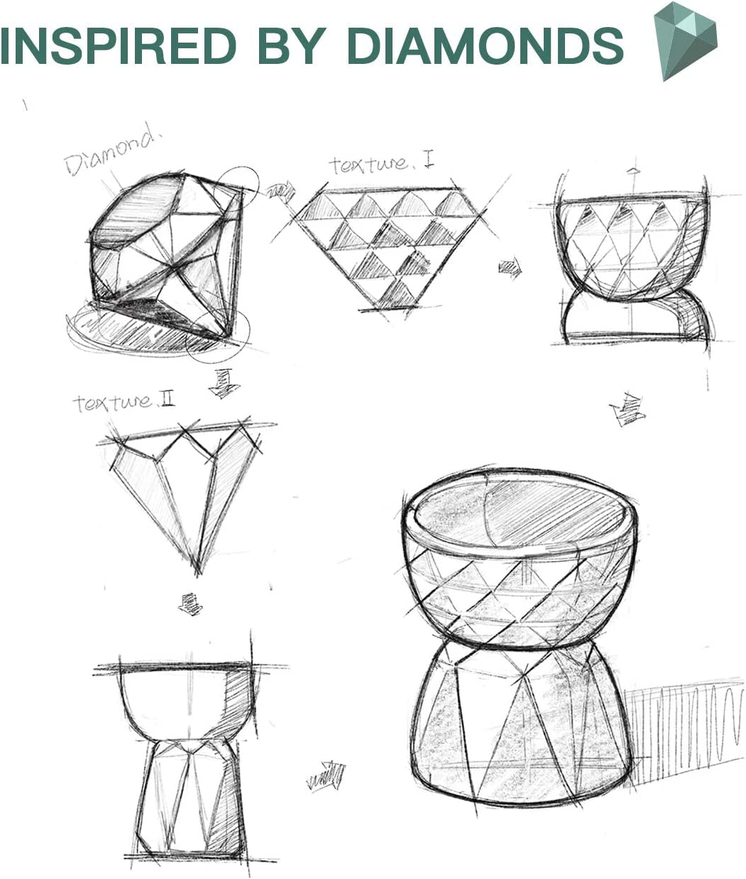 Elevate Mealtime with Our Anti-Vomiting Ceramic Cat Bowls - Stylish Raised Food and Water Set for Cats and Small Dogs, 13.5 Oz, Green