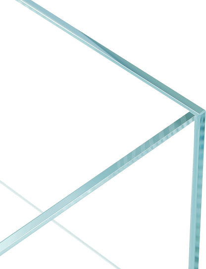 20 Gallon Rimless Low Iron Clear Aquarium Tank - Perfect Small Betta Fish Home, 7.8" Cube Design with Nano Foam Leveling Mat