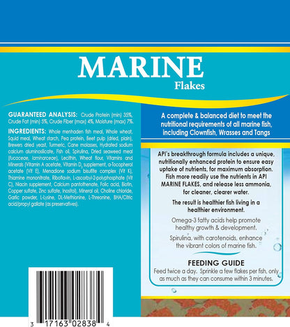 Marine Bundle Pack: One (1)  SALTWATER MASTER TEST KIT, One (1)  MARINE FLAKES Fish Food