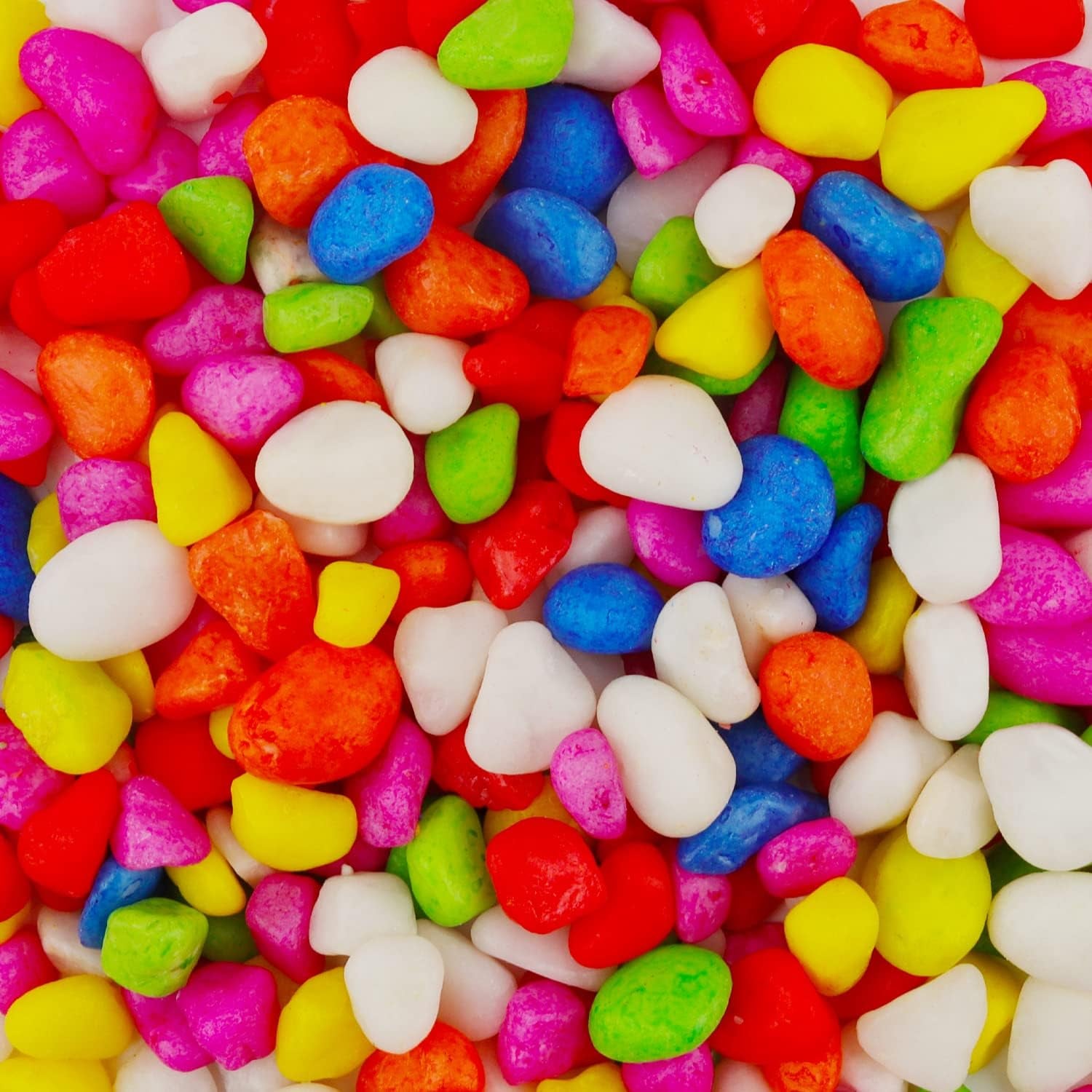 Vibrant 2.2 Lb Mini Rainbow Gravel Pebbles - Perfect for Aquariums, Succulents, Bonsai, and Home Decor (8-12mm)