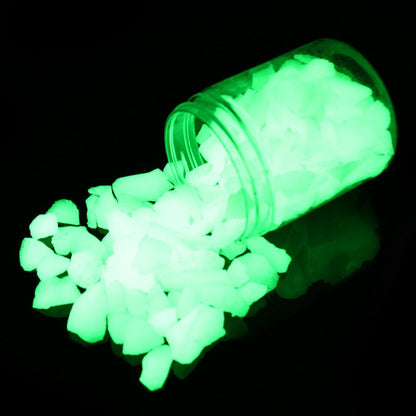 Vibrant Glow in the Dark Decorative Sand for Fish Tanks & Gardens - Yellow Green (8-15mm)