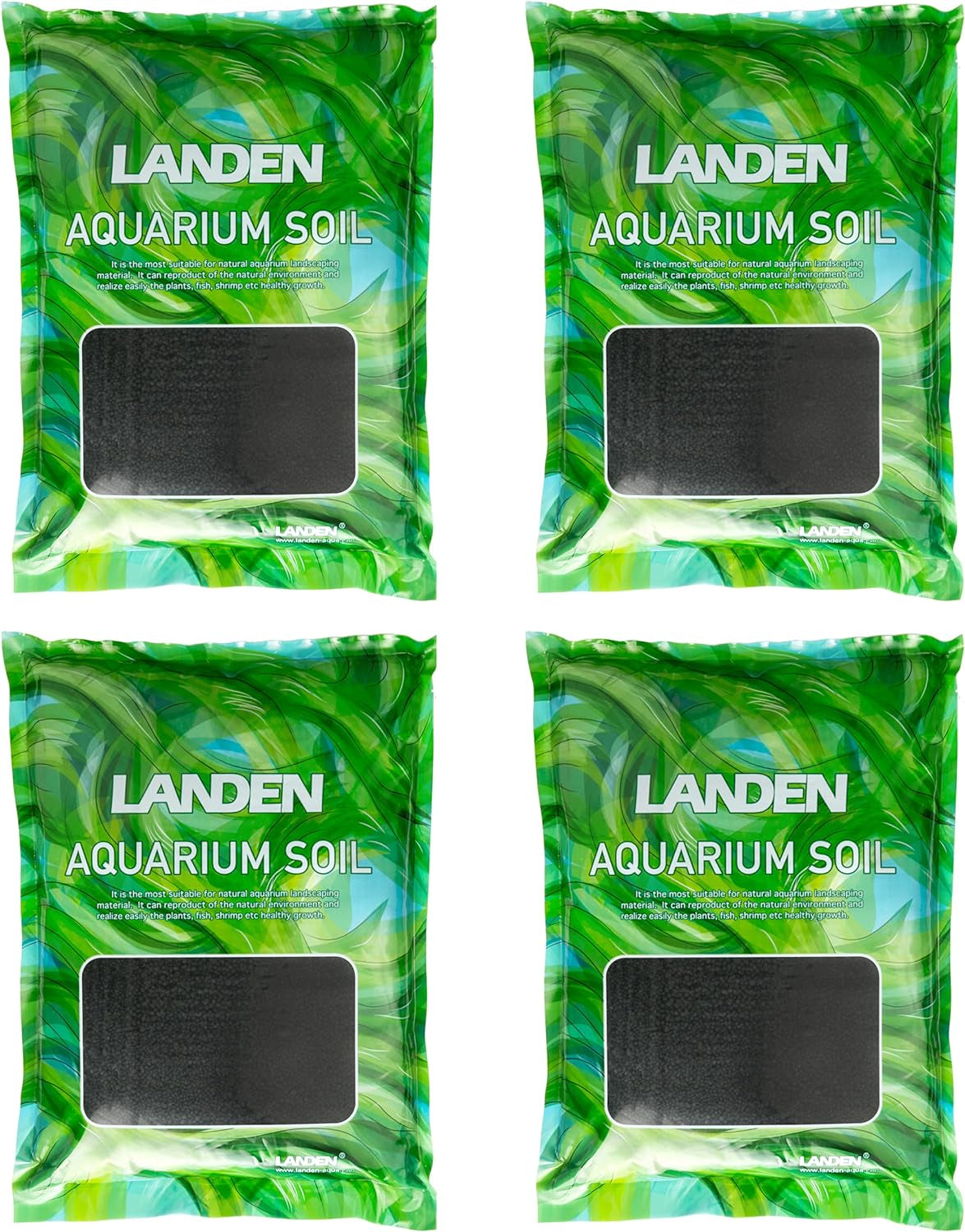 Aqua Soil Substrate for Natural Planted Aquarium, Plant or Shrimp Stratum, Clay Gravel and Stable Porous Substrate for Freshwater Aquarium, Black Color 40Lbs