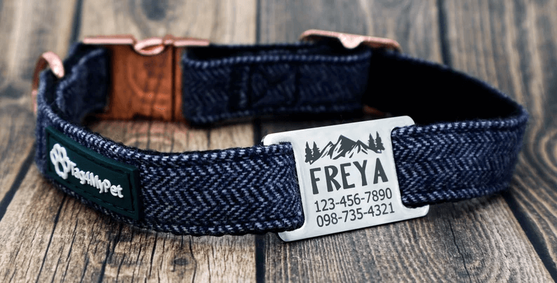 Freya Silent Design Engraved - Silent Dog Tag