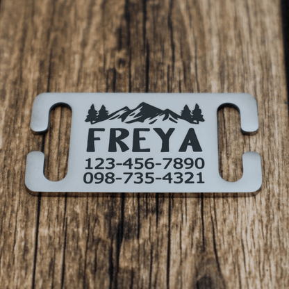 Freya Silent Design Engraved - Silent Dog Tag