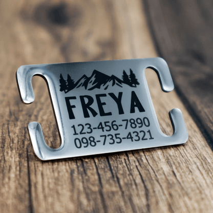 Freya Silent Design Engraved - Silent Dog Tag