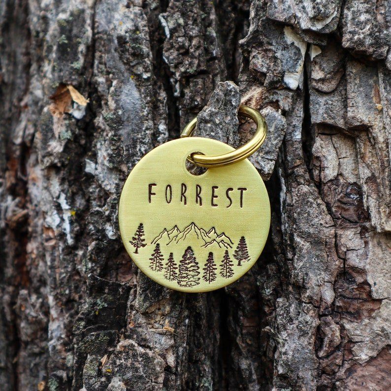 Forrest Design Handstamped - Pet ID Tag